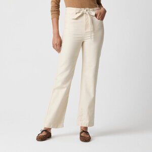 J. Crew twill paper-bag full-length pant